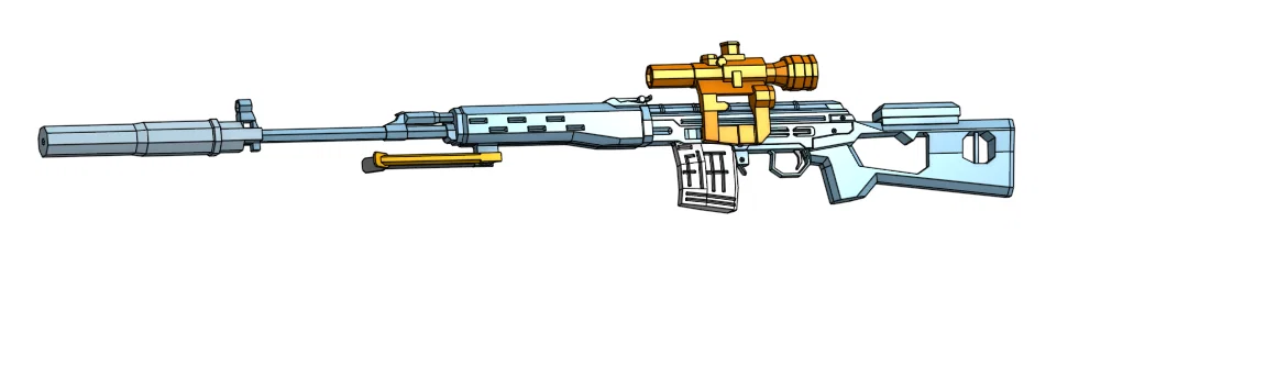 Mô hình súng bắn tỉa SVD chi tiết dành cho in 3D - Image 3