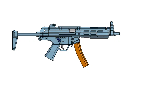 Mô hình súng MP5 3D chi tiết cho người đam mê sưu tầm - Image 1