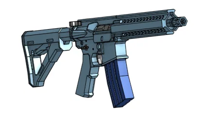 Mô hình súng trường MK18 in 3D chi tiết ấn tượng - Image 1