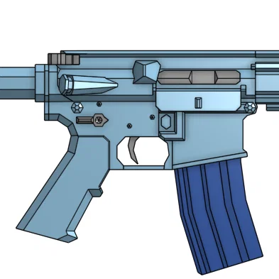 Mô hình súng trường MK18 in 3D chi tiết ấn tượng