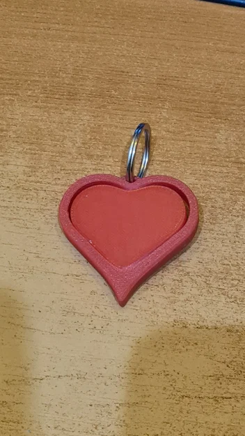 Móc khóa Trái tim xoay - Spinning Heart - Image 2