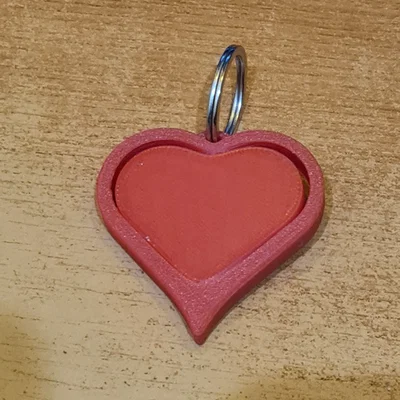 Móc khóa Trái tim xoay - Spinning Heart