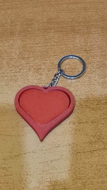 Móc khóa Trái tim xoay - Spinning Heart - Image 3