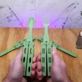 Bộ sưu tập Butterfly/Balisong - In liền khối! Có cả Spork! - Thumbnail 3