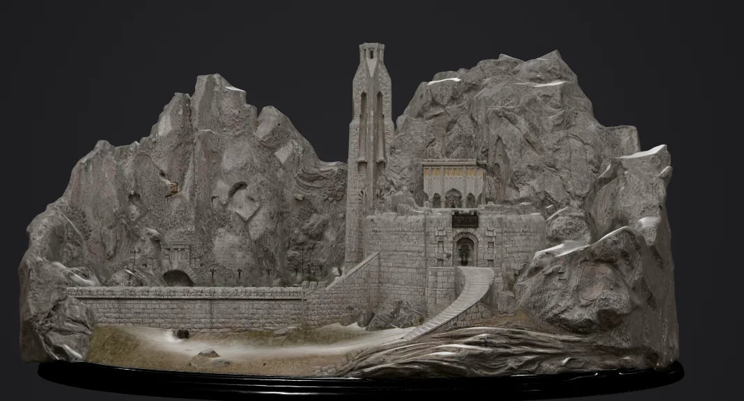 Mô hình pháo đài Helm's Deep từ Chúa tể những chiếc nhẫn (LotR) - Image 1