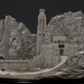 Mô hình pháo đài Helm's Deep từ Chúa tể những chiếc nhẫn (LotR) - Thumbnail 1