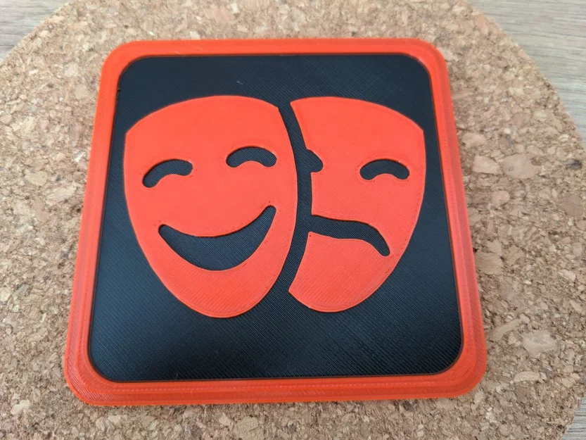 Lót ly mặt nạ kịch nghệ độc đáo - File in 3D chất lượng cao - Image 1