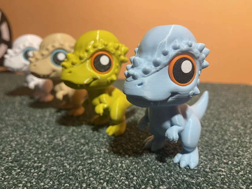 Khủng long Pachycephalosaurus "Pachy" dễ thương – PHIÊN BẢN HOẠT HÌNH (không cần AMS) - Image 1