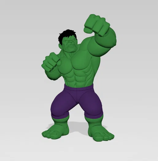 Mô hình 3D Hulk - Nhân vật siêu anh hùng ấn tượng cho người sưu tầm - Image 1