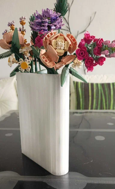 Mẫu lọ hoa 3D Vase book trang trí decor hiện đại - Image 2