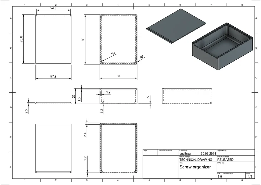 Hộp đựng ốc vít - Screw Organizer - Image 4