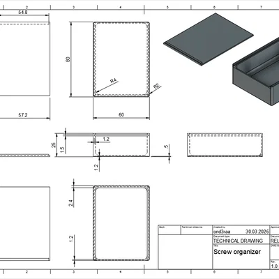 Hộp đựng ốc vít - Screw Organizer