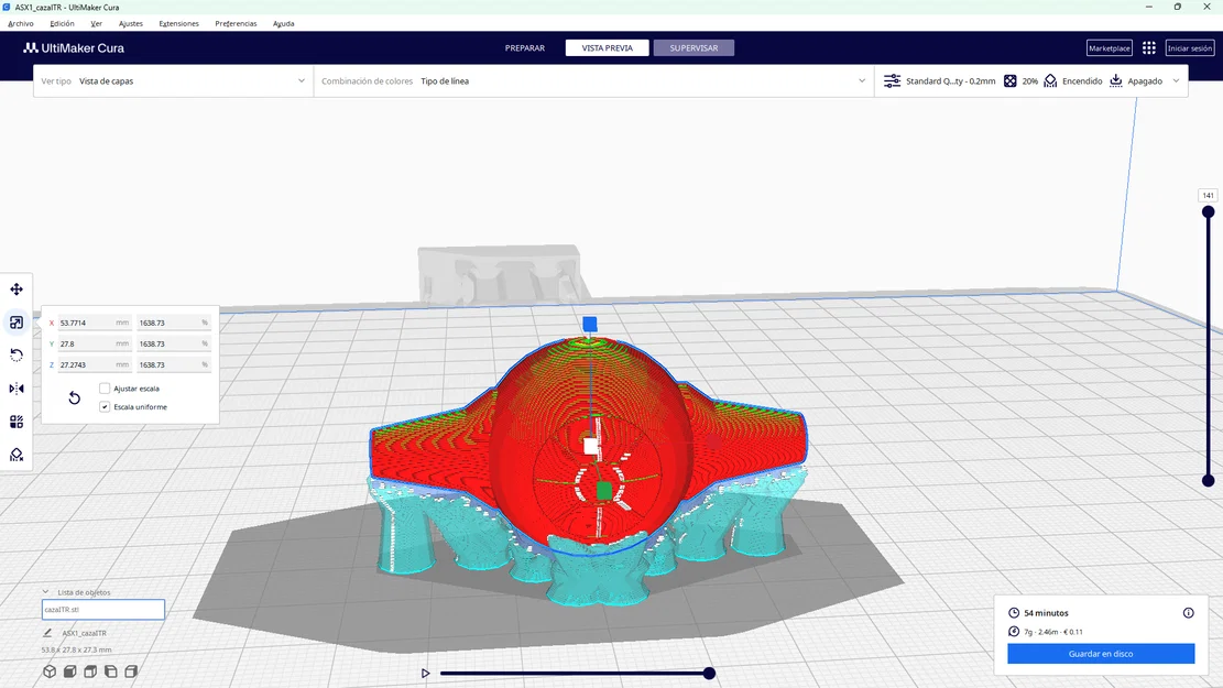 Mô hình 3D Interceptor Fighter - Phi thuyền huyền thoại Star Wars - Image 4