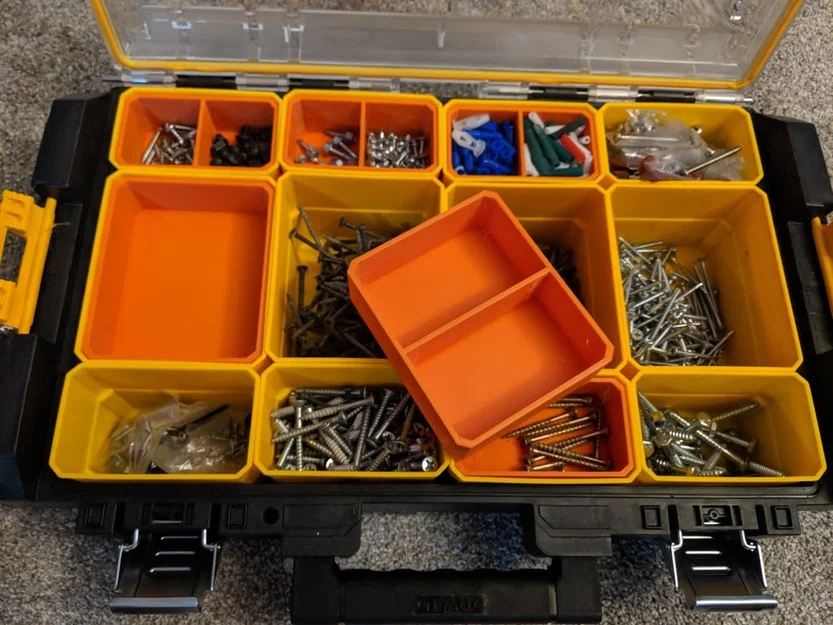 Bộ khay lồng (Nested Cups) cho hộp đựng đồ nghề DeWalt Tough System - Image 1