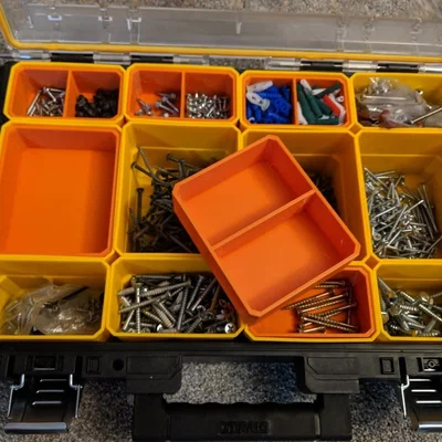 Bộ khay lồng (Nested Cups) cho hộp đựng đồ nghề DeWalt Tough System