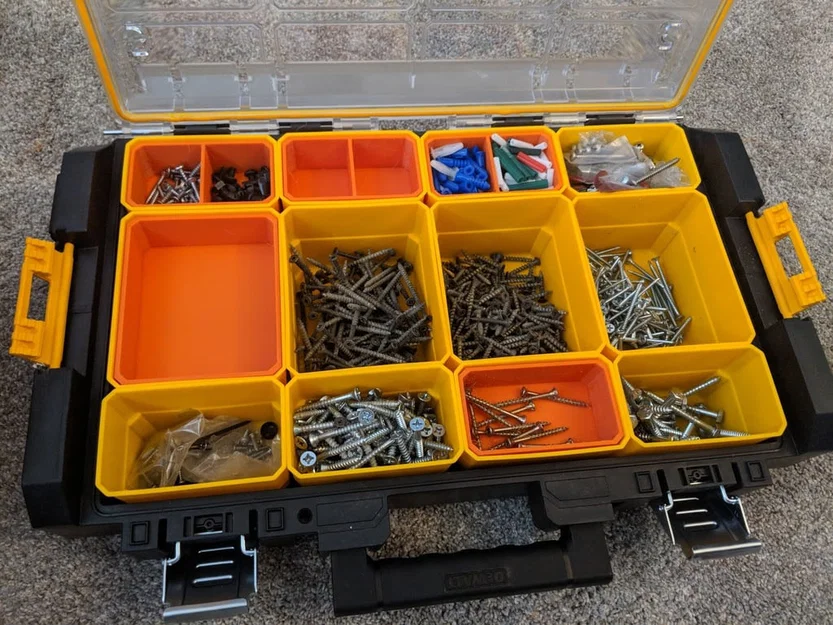 Bộ khay lồng (Nested Cups) cho hộp đựng đồ nghề DeWalt Tough System - Image 6