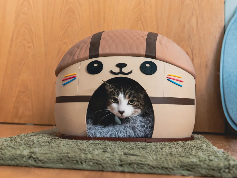 Nhà Mèo Kawai Dễ Thương - Ngôi Nhà Cho Thú Cưng Cỡ Lớn - Image 3