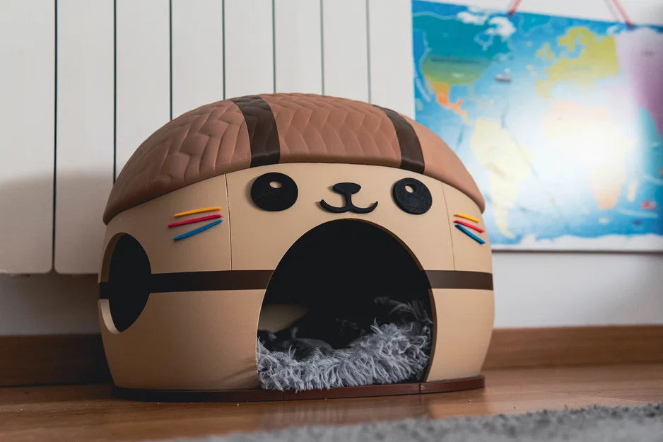 Nhà Mèo Kawai Dễ Thương - Ngôi Nhà Cho Thú Cưng Cỡ Lớn - Image 11