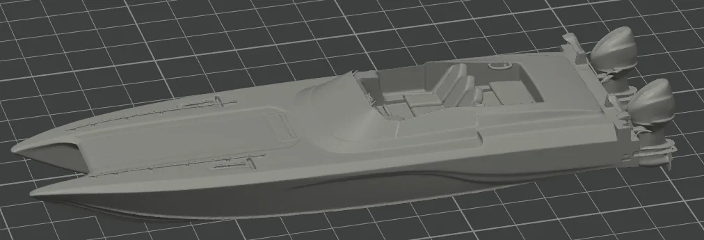 Mô hình tàu cao tốc Speedboat - File in 3D chi tiết sắc nét - Image 1