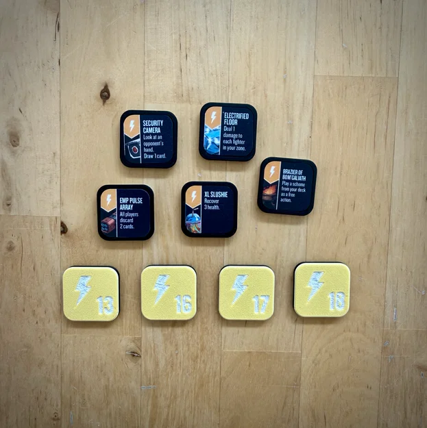 Bộ đế cho Token bản đồ Unmatched với mặt sau được đánh số - Image 3