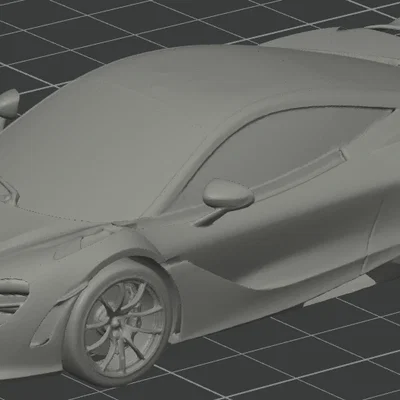 Mô hình 3D xe McLaren 750S sắc nét cho anh em đam mê trưng bày