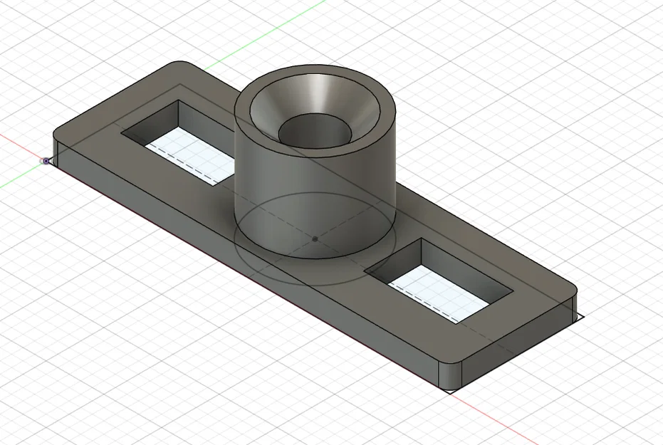 Bộ chốt đóng cửa ban công Roto thay thế êm ái (Thiết kế 3D) - Image 2