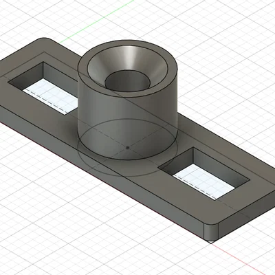 Bộ chốt đóng cửa ban công Roto thay thế êm ái (Thiết kế 3D)