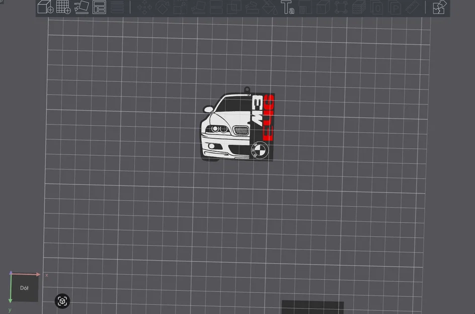 Móc khóa BMW M3 E46 - Mẫu thiết kế in 3D độc đáo - Image 3