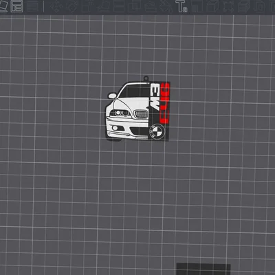 Móc khóa BMW M3 E46 - Mẫu thiết kế in 3D độc đáo