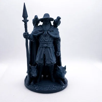 Mô hình 3D Odin trong thần thoại Bắc Âu - Phiên bản hình người
