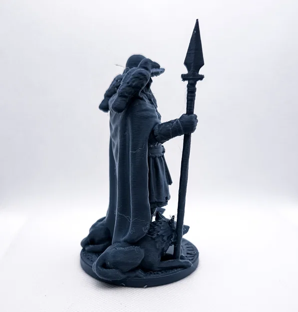 Mô hình 3D Odin trong thần thoại Bắc Âu - Phiên bản hình người - Image 3