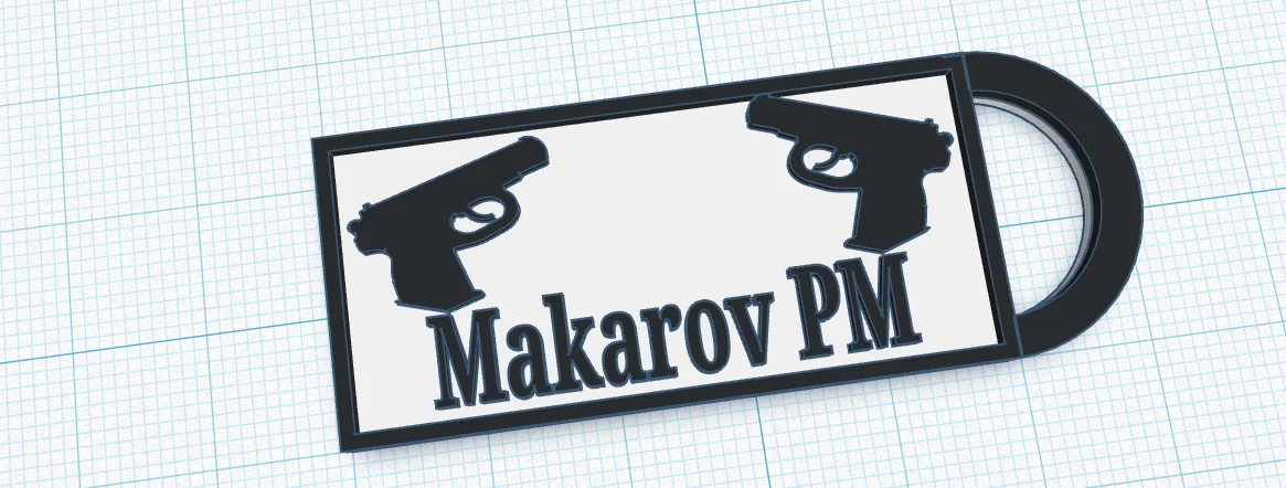 Móc khóa in 3D Makarov PM - Phụ kiện cá tính cực chất - Image 1