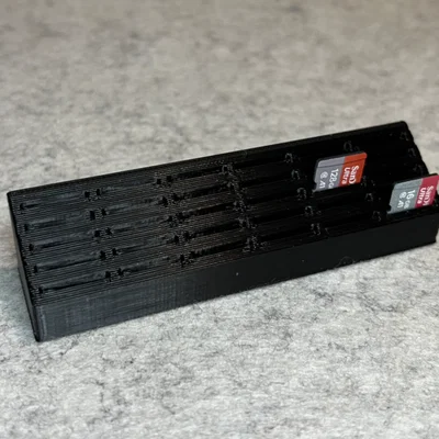 Đế giữ 30 thẻ MicroSD in 3D: Giải pháp sắp xếp thẻ nhớ gọn gàng
