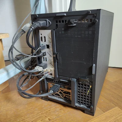 Bộ khung và giá đỡ lưới lọc bụi mặt sau cho vỏ máy Jonsbo D32 Pro