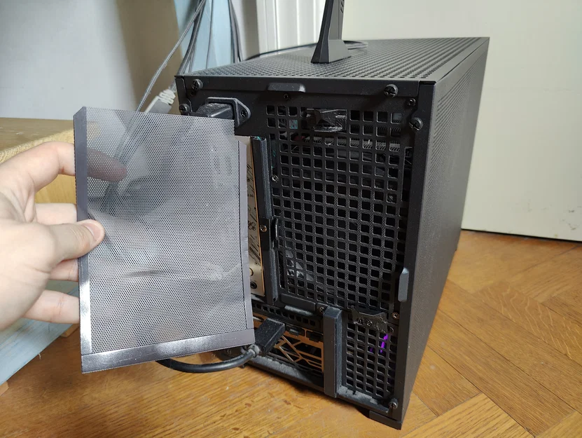 Bộ khung và giá đỡ lưới lọc bụi mặt sau cho vỏ máy Jonsbo D32 Pro - Image 2