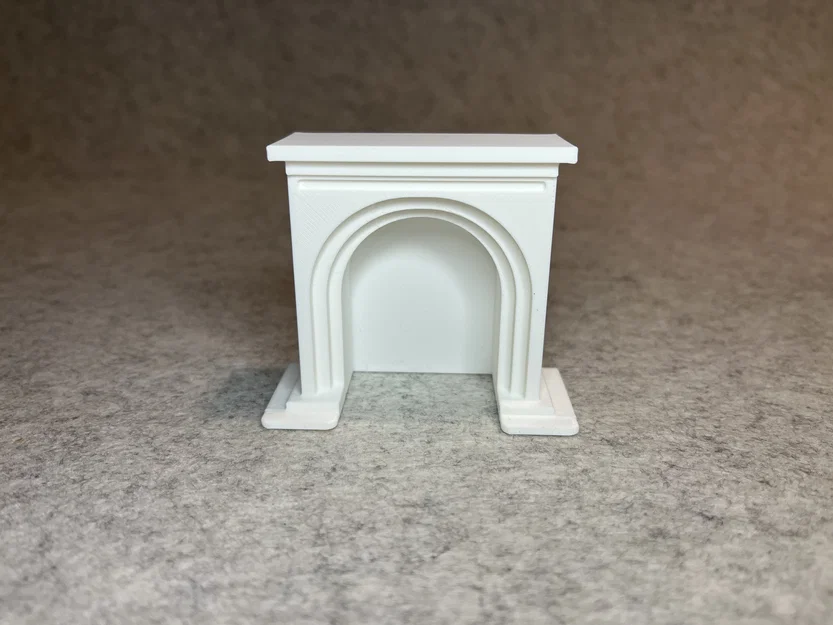 Mô hình lò sưởi cổ điển trang trí nhà búp bê tỉ lệ 1:18 - Image 4