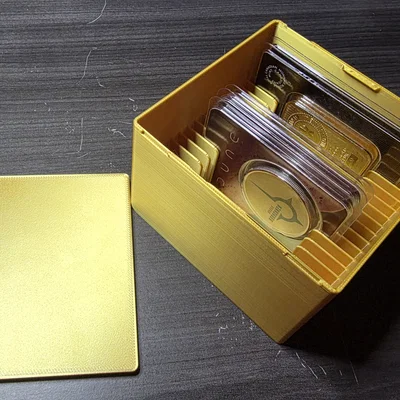 Hộp đựng 16 thẻ Assay / TEP cho vàng, bạc 1oz (kèm nắp)