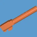 Nòng ngoài (Outer Barrel) cho Airsoft WE Glock 17/18c - File In 3D - Thumbnail 1