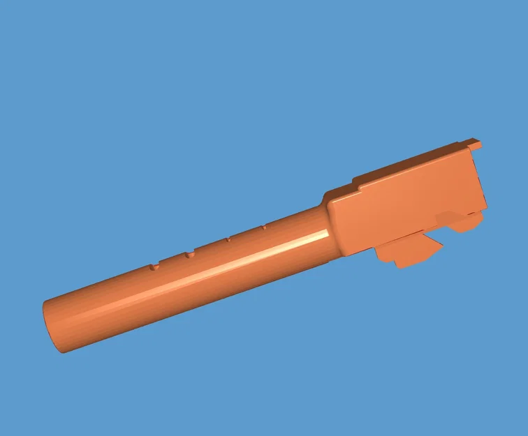 Nòng ngoài (Outer Barrel) cho Airsoft WE Glock 17/18c - File In 3D - Image 2