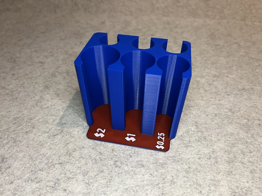 Khay phân loại tiền xu Mỹ (US Dollar Coin Sorter) thiết kế 3D tối giản - Image 5