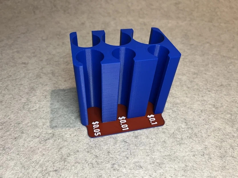 Khay phân loại tiền xu Mỹ (US Dollar Coin Sorter) thiết kế 3D tối giản - Image 6