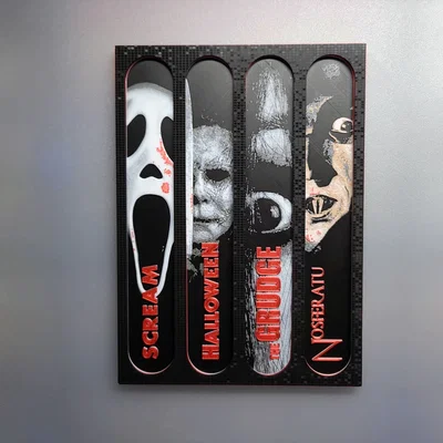 Bộ bookmark chủ đề phim kinh dị kèm khung treo