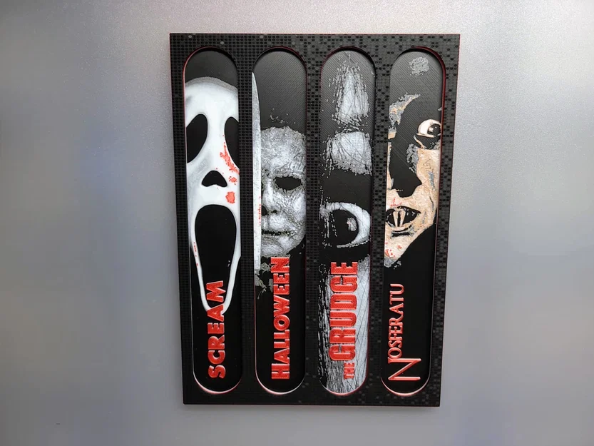 Bộ bookmark chủ đề phim kinh dị kèm khung treo - Image 5