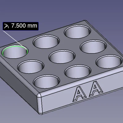 Khay Đựng Pin Modular (AA, AAA)
