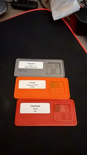 Mẫu swatch thử filament với chỗ dán nhãn 14x40mm - Image 2