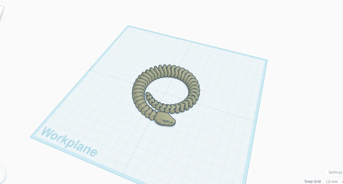 Mô hình rắn khớp nối linh hoạt (Articulated Snake) in 3D cực dễ - Image 1