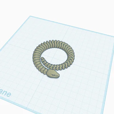 Mô hình rắn khớp nối linh hoạt (Articulated Snake) in 3D cực dễ