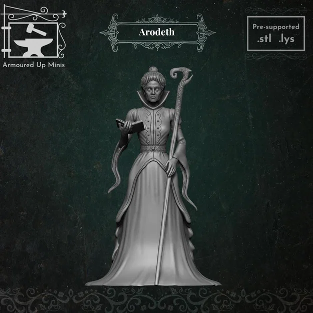 Mô hình miniature Arodeth cho game Pathfinder và D&D - Image 1