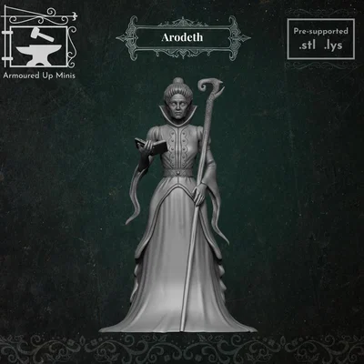 Mô hình miniature Arodeth cho game Pathfinder và D&D