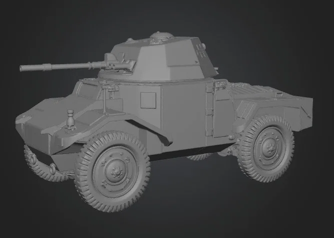 Mô hình xe bọc thép Panhard 178 (1932-1964) in 3D chi tiết - Image 1